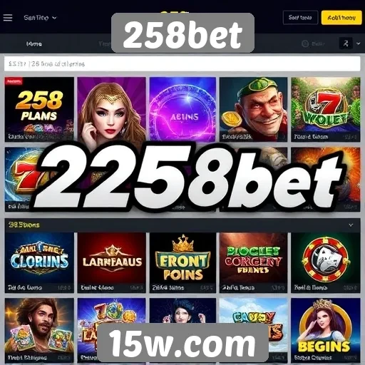 Diversidade de jogos oferecidos pelo 258bet