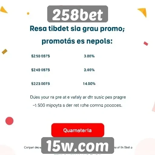 Promoções destacadas do 258bet para jogadores